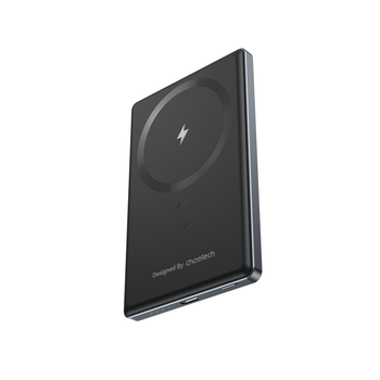 Додаткова зовнішня батарея Choetech PD 20W 5000 mAh Ultra-Thin Magnetic Power Bank Black (B738-BK)