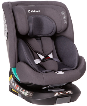 Автокрісло Kidnort Radjur DK-080237 40-150 см темно-сіре (5902983624820)