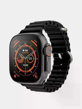 Смарт Часы T900 ultra 49 мм Smart watch black 8 серия черный смарт вотч ультра беспроводная зарядка