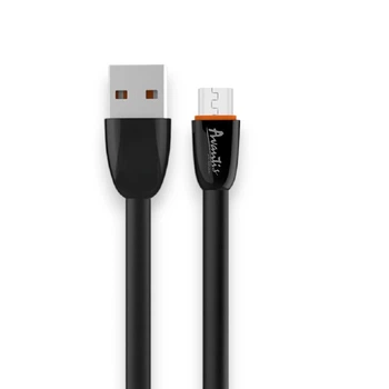 Кабель Avantis Plane AC-22m USB-A to Micro-USB 3А 1м Чёрный Дата-кабель зарядка