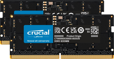 Память для ноутбуков Crucial RAM 48GB Kit (2x24GB) DDR5 5600MHz (CT2K24G56C46S5)