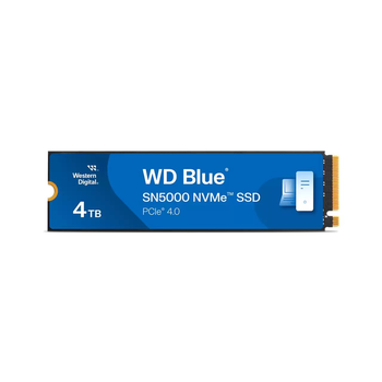 SSD накопитель WD Blue SN5000 4 TB (WDS400T4B0E) M.2 PCIe 4.0, (up to 5500/5000 MB/s)