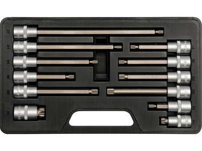 Набір торцевих головок із насадками YATO Spline 1/2" 12 шт (YT-7753)