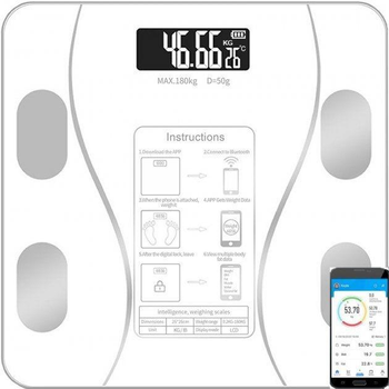 Smart Весы напольные до 180кг, (0,05кг) bluetooth ff.001