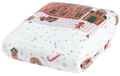 Koc Homla Laplandz szerpą w domki 150 x 200 cm (5906496709265)