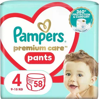 Підгузки-трусики Pampers Premium Care Pants розмір 4 (9-15 кг), 58 шт