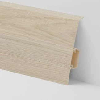 Плінтус підлоговий пластиковий Salag NG 80 Polar Oak 73 20x80x2500