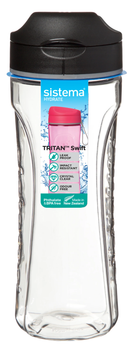 Butelka na wodę Sistema Tritan Swift Bottle czarna 600 ml (9414202112507)
