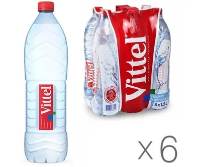 Упаковка минеральной негазированной воды Vittel ПЭТ 6 шт. х 1,5 л