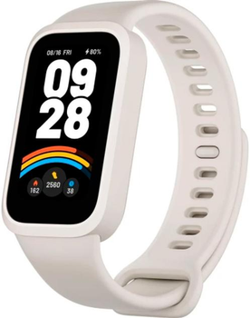 Фітнес-браслет Xiaomi Mi Smart Band 9 Active, TFT дисплей 1.47" (172x320), Bluetooth 5.3, 300 mAh, пульсометр, рівень кисню у крові, крокомір, White