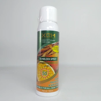 Сонцезахисний спрей XQM Sunblock Spray Orange+licorice root, SPF 50+, 180 мл (X-1842)