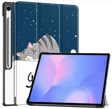 Чехол Smart Case на Samsung Galaxy Tab S10 FE Plus (13.1") / чехол для планшета с функцией подставки / good night