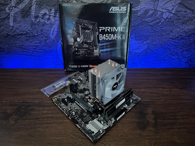 Игровой комплект: материнская плата B450+ AMD Ryzen 7 5700X + 16GB DDR4