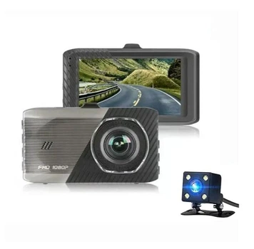 Автомобильный видеорегистратор DVR-T666Y (2 камеры)