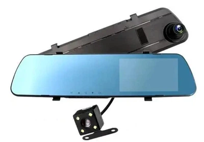 Видеорегистратор зеркало L1063 4.3" (2 камеры) Full HD