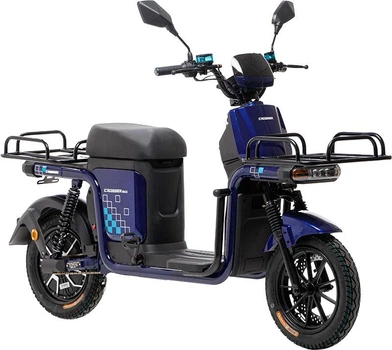 Електроскутер Crosser Super Max (1200W LifePO4 60V 30AH ) - Синій