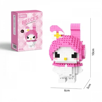 Дитячий 3D конструктор Bricks із мініблоків фігурка "My Melody" піксельні блоки 10 см (AA1043)