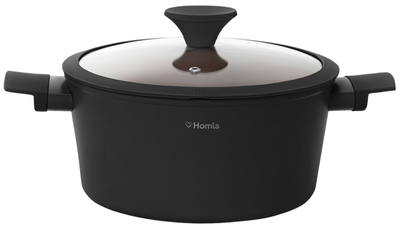 Garnek Homla Tristan z pokrywką Czarny 4.2 l (5904183845913)