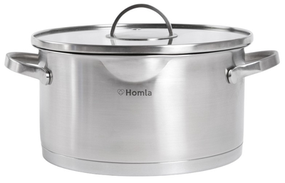 Garnek Homla Eataly z pokrywką Srebrzysty 3 l (5906496721779)