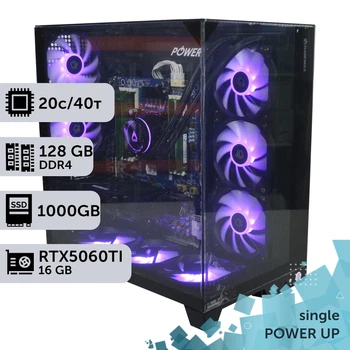 Рабочая станция PowerUp #323 Xeon E5 2673 v4 / 128 GB / SSD 1TB / GeForce RTX 5060Ti 16GB специализированная вычислительная графическая система для архитекторов и инженеров