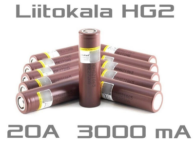Аккумулятор высокотоковый 18650 LiitoKala Lii-HG2 3000 мАч