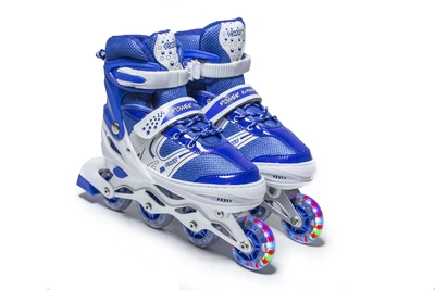 Роликовые коньки Superpower. Размер 38-42, 23,5-26,5 см. PVC колеса. Blue (898288032)