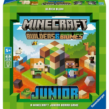 Настільна гра Ravensburger Minecraft Стратегічна гра для юних будівельників та біомів (Польське видання) 246885 (4005556246885)