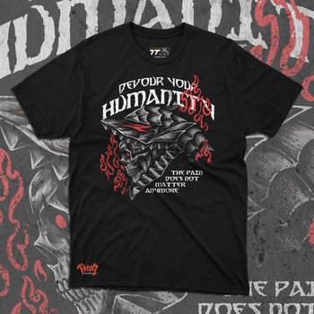 Футболка з принтом Берсерк - Devour yuor Humanity Розмір XXL Арт.F0617-5