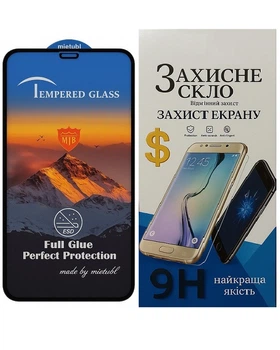 Защитное стекло Mietubl для iPhone 11, ESD Anti-static, 9H, Full Glue с черной рамкой
