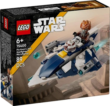 Конструктор Lego Star Wars Мікрофайтери: зірковий винищувач джедая Пло Куна 75400
