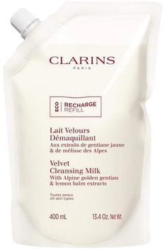 Wkład wymienny Mleczko do mycia twarzy Clarins Velvet 400 ml (3666057217265)