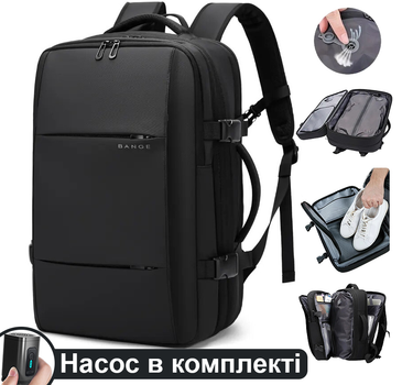 Дорожный рюкзак Bange с вакуумным отделом Черный