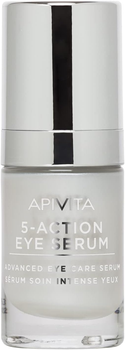 Сироватка для зони навколо очей Apivita 5-Action проти зморшок 15 мл (5201279086152)
