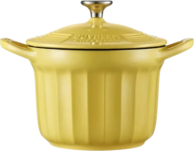 Garnek do gotowania gęsi Buydeem żeliwny emaliowany Mellow Yellow 1.8 l (6950386610130)