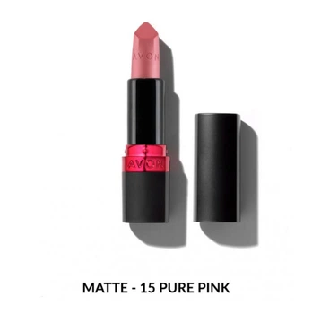 Увлажняющая матовая губная помада Avon "Ультра" 15 Нежный лиловый (15 Pure Pink) 3,6г
