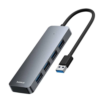 USB-хаб Baseus UltraJoy Series Lite 4-в-1 USB-A до USB 3.0 x4 0.15 м Gray (6932172636470)