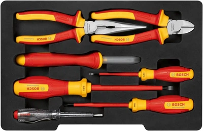 Набір інструментів Bosch Professional з ізоляцією VDE 7 шт (1600A02NG3)