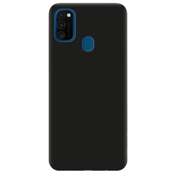 Чехол для Samsung Galaxy M21 черный матовый soft touch (14180050212099794)