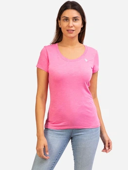 Футболка бавовняна U.S. Polo Assn 212201-PO00A(PINK SANGRIA) M Рожева (786660288209)