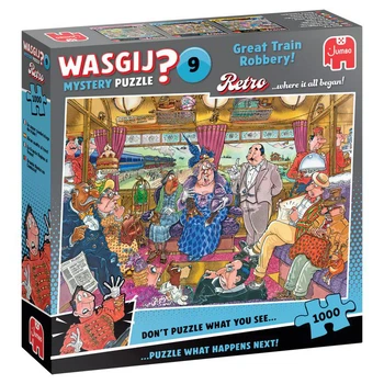 Пазл Jumbo Wasgij Retro Mystery 9 - Great Train Robbery! 1000 елементів (1110100504)