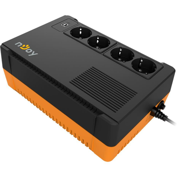 Джерело безперебійного живлення Njoy Soter 600 (PWUP-LI060SR-AZ01B), Lin.int., 4 x Schuko, USB, пластик (Soter 600)