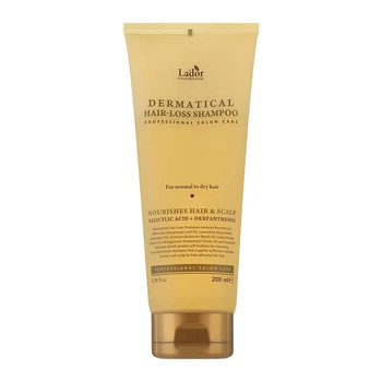 Безсульфатный украпляющий шампунь от выпадения волос Lador Dermatical Hair Loss Shampoo 200 мл (8809789630314)