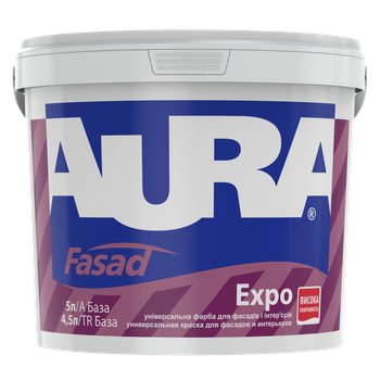 Краска фасадная акриловая Aura Fasad Expo матовая Белая 5 л