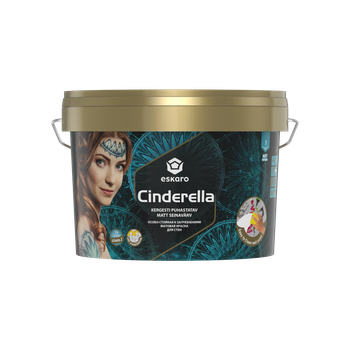 Краска для стен Eskaro Cinderella матовая моющаяся Белая 2.7 л
