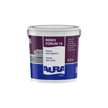 Эмаль акриловая для пола Aura Luxpro Forum 70 Белая глянцевая 2,2 л (2,7 кг)