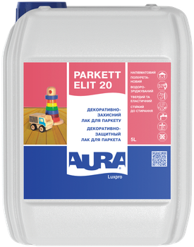 Лак паркетный Aura Luxpro Parkett Elit Matt Бесцветный полуматовый 3 л