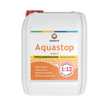 Грунтовка-концентрат Eskaro Aquastop Expert 1:12 прозрачная 3 л