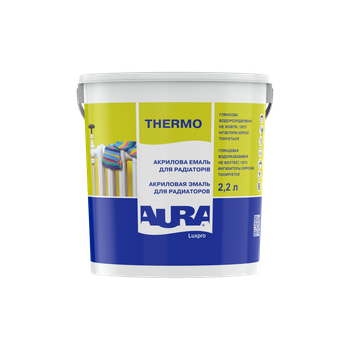 Эмаль для радиаторов термостойкая Aura Luxpro Thermo Белая глянцевая 2.2 л