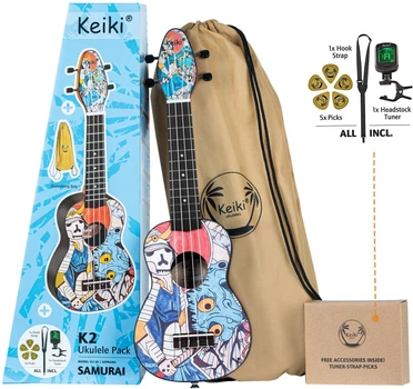 Укулеле Ortega Keiki Pack K2-SR Sopano Samurai (комплект) (R127146