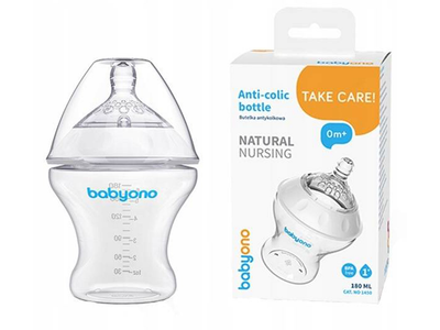 Бутылочка антиколікова Natural nursing 180 мл BabyOno 1450